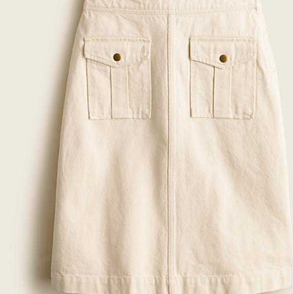 **HP** J. CREW Ecru Denim Skirt - Picture 2 of 4